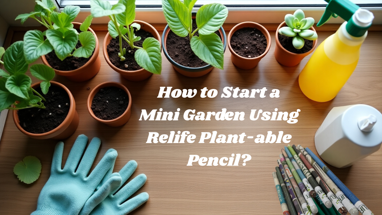How to Start a Mini Garden Using Relife Plantable Pencil?