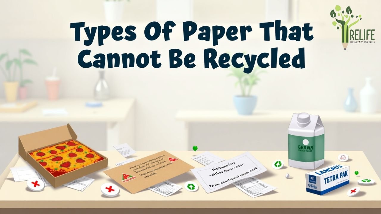Types of paper that cannot be recycled
